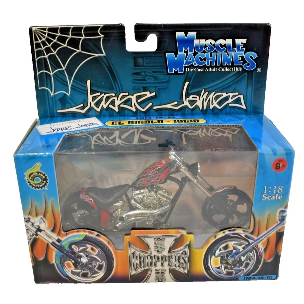 Jesse James West Coast Choppers El Diablo Rigid 1:18 Scale Diecast JJ04-18-15